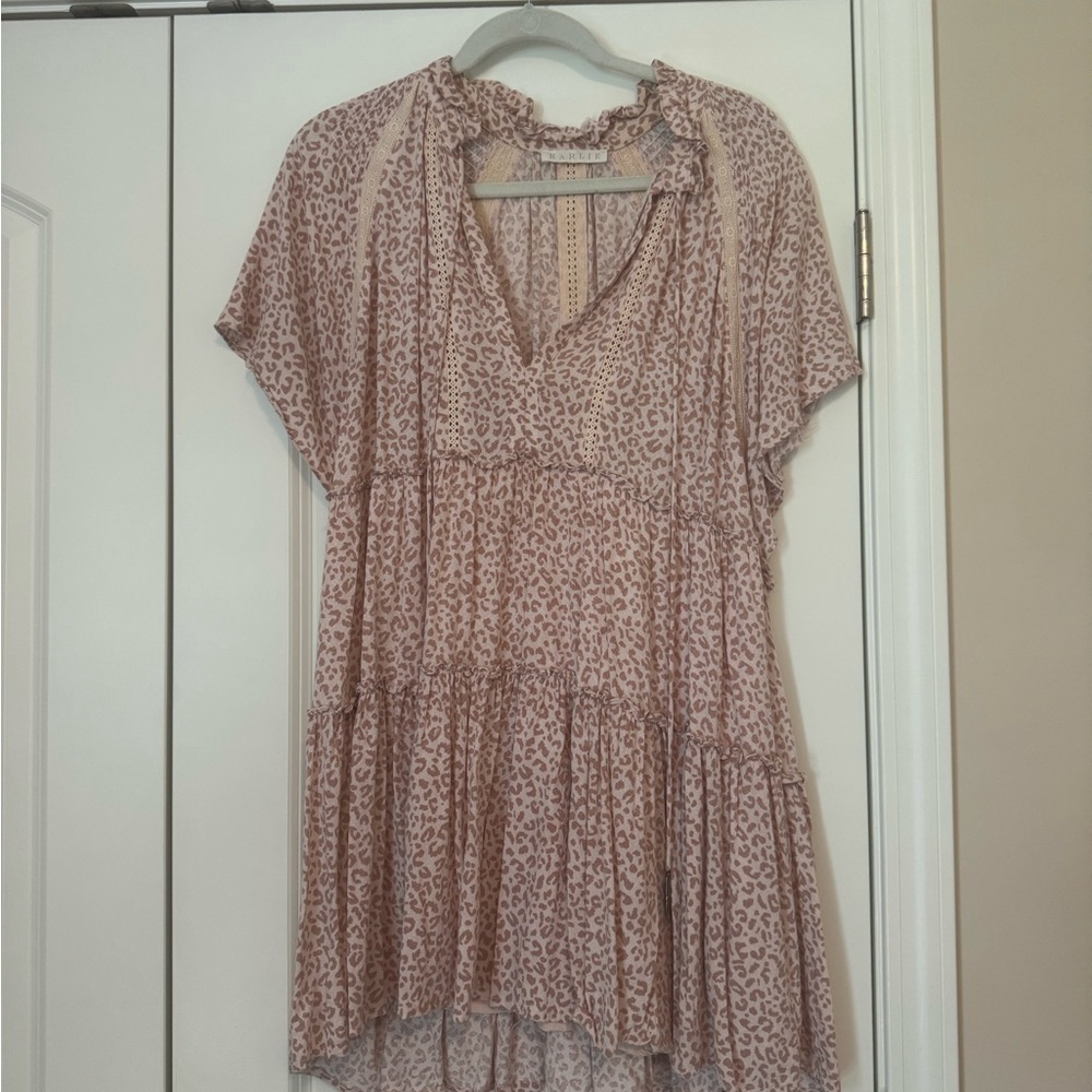 Pink Leopard Print Dress